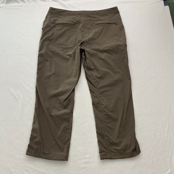 LL Bean Cargo Pants Lightweight Adjustable Waist Brown Gray Gorpcore Womens 16P - Picture 2 of 10
